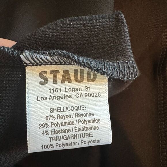 STAUD Hawthorne Black Dress New! - Picture 16 of 16